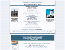 Tablet Screenshot of churchoftheassumption.com